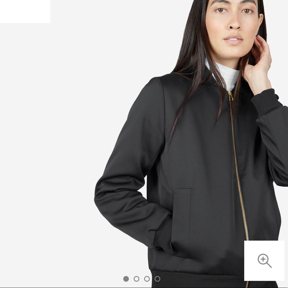 Everlane E2 Bomber Jacket, Size XS, Black - Picture 2 of 8